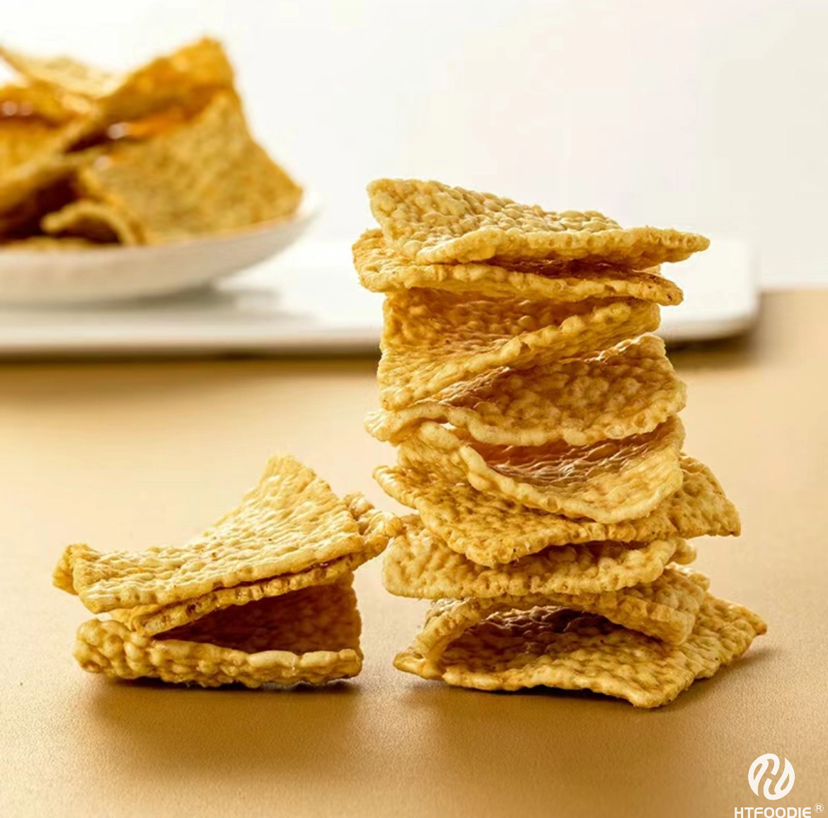 Htfoodie Non-Fried Spicy Crispy Bitter Buckwheat Chips Wholesome Dried Product Bag Packaging